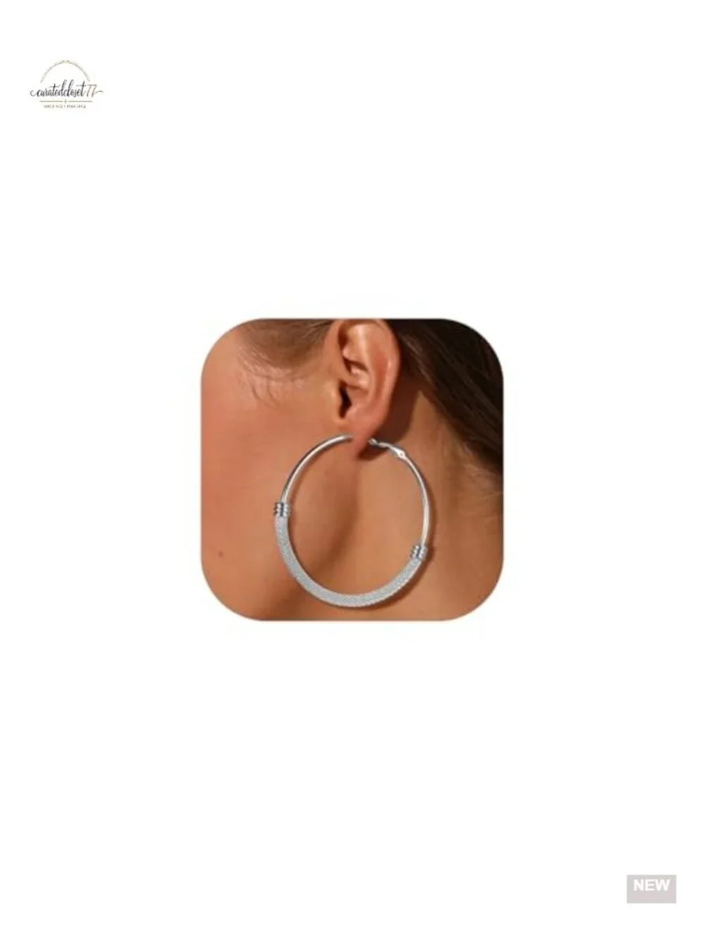 14K Gold Plated Hoop Earrings Lightweight Hypoallergenic Stainless Steel Women